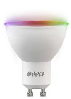 WiFi лампа RGB рефлектор, 5Вт GU10