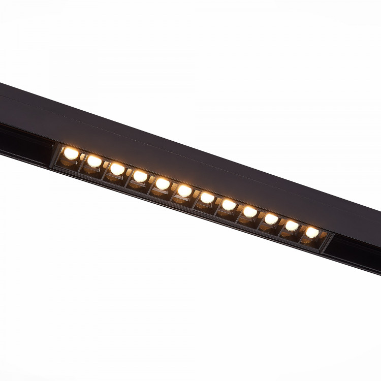 ST361.436.12 Магнитный трековый светильник Черный LED 1*12W 3000K 1 009Lm Ra>80 36° IP20 L222xW22xH44 48V