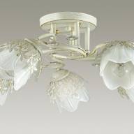 3002/5C COMFI LN16 069 белый с золотой патиной Люстра потолочная E14 5*40W 220V FLORANA - 3002/5C COMFI LN16 069 белый с золотой патиной Люстра потолочная E14 5*40W 220V FLORANA