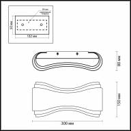 3894/8WG HIGHTECH ODL20 181 золотистый/металл Настенный светильник LED 3000K 8W 220V FARFI - 3894/8WG HIGHTECH ODL20 181 золотистый/металл Настенный светильник LED 3000K 8W 220V FARFI