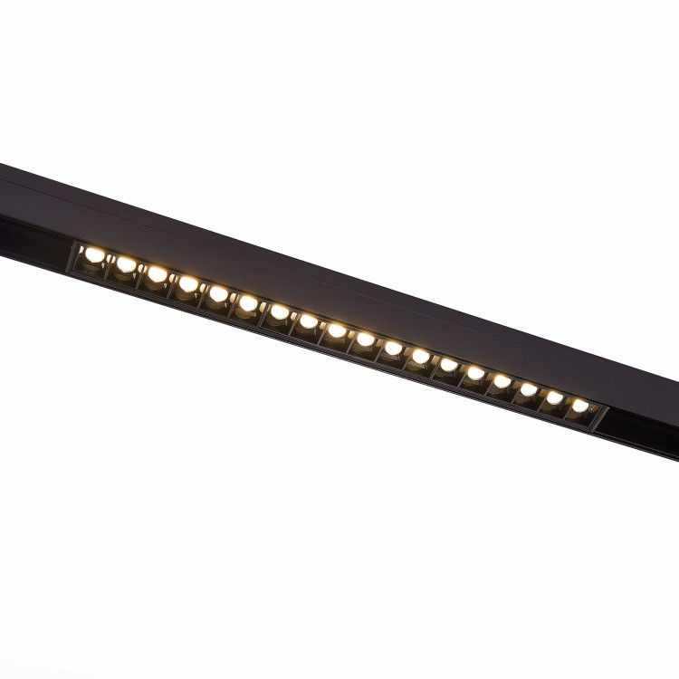 ST361.436.18 Магнитный трековый светильник Черный LED 1*18W 3000K 1 407Lm Ra>80 36° IP20 L331xW22xH44 48V