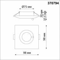 370794 SPOT NT21 294 хром Светильник встраиваемый влагозащищенный IP44 GU10 50W 220V WATER - 370794 SPOT NT21 294 хром Светильник встраиваемый влагозащищенный IP44 GU10 50W 220V WATER
