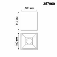 357960 OVER NT19 206 черный Накладной светильник IP20 LED 4000К 15W 200-260V RECTE - 357960 OVER NT19 206 черный Накладной светильник IP20 LED 4000К 15W 200-260V RECTE