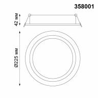 358001 SPOT NT19 253 белый Встраиваемый поворотный светильник IP20 LED 3000К 30W 85-265V STERN - 358001 SPOT NT19 253 белый Встраиваемый поворотный светильник IP20 LED 3000К 30W 85-265V STERN