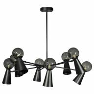 10046/8 Black Люстра на штанге LOFT IT Halley - 10046/8 Black Люстра на штанге LOFT IT Halley