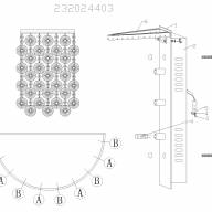 232024403 Жемчуг золото 3*20W G4 220 V бра - 232024403 Жемчуг золото 3*20W G4 220 V бра