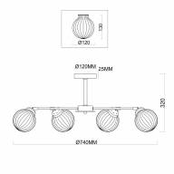Люстра Freya FR5041PL-06BS - Люстра Freya FR5041PL-06BS