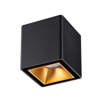 358487 OVER NT20 196 черный/золото Светильник накладной IP20 LED 4000K 10W 220V RECTE
