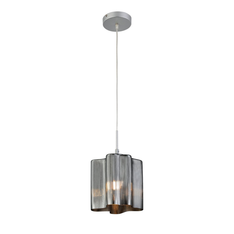 SL117.703.01 Светильник подвесной ST-Luce Серебристый/Дымчатый E27 1*60W