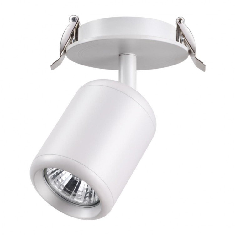 370452 SPOT NT19 282 белый Встраиваемый светильник IP20 GU10 50W 220V PIPE