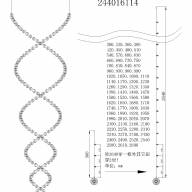 244016114 Каскад хром 14*50W GU10 люстра - 244016114 Каскад хром 14*50W GU10 люстра