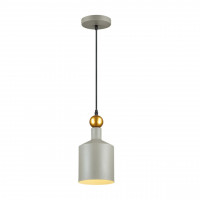4086/1 PENDANT ODL19 361 серый/золотой Подвес Е27 1*40W 220V BOLLI