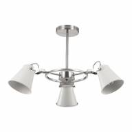 3591/3C MODERNI LN18 154 белый с матовым никелем Люстра на штанге E27 3*60W 220V ARUDIS - 3591/3C MODERNI LN18 154 белый с матовым никелем Люстра на штанге E27 3*60W 220V ARUDIS