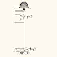 344042801 Федерика 1*60W Е27 220 V торшер - 344042801 Федерика 1*60W Е27 220 V торшер