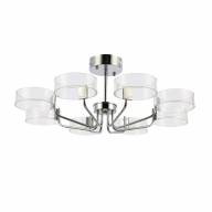 SLE283102-08 Светильник потолочный Хром/Белый LED 8*8W - SLE283102-08 Светильник потолочный Хром/Белый LED 8*8W