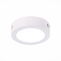 ST112.542.06 Светильник настенно-потолочный Белый LED 1*6W 4000K 370Lm Ra80 120° IP20 D110xH28 90-265V