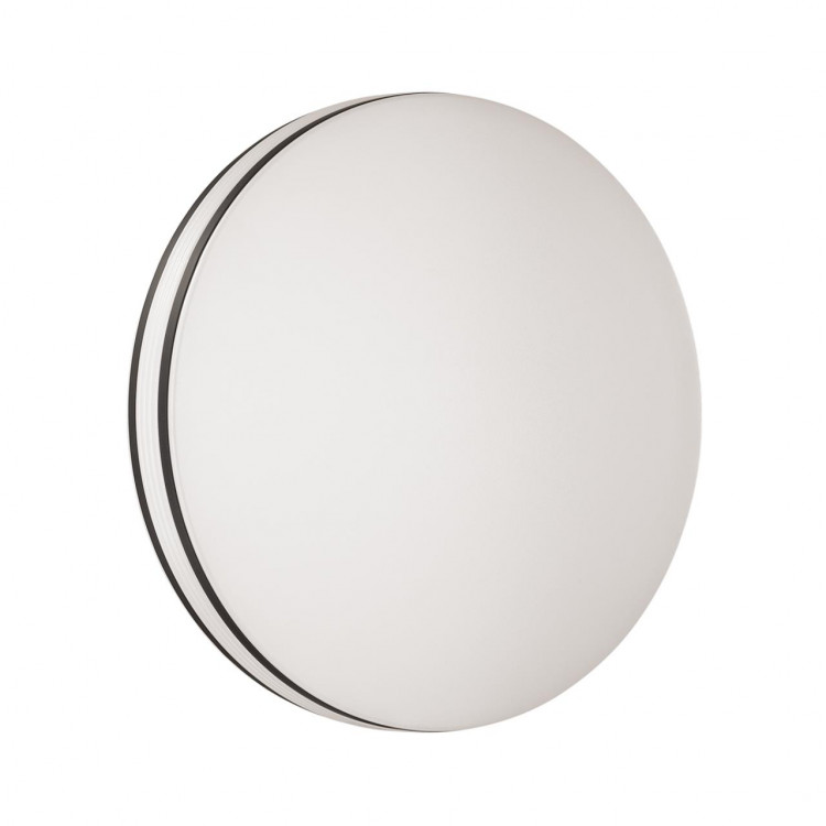 3056/DL COLOR SN 017 Светильник пластик/белый/черный LED 48Вт 3000-6500К D390 IP43 пульт ДУ/RGB/LampSmart LOBIO RGB