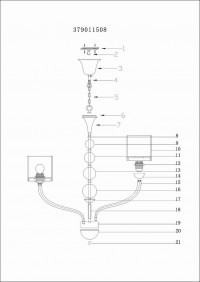 379011508 Федерика02 8*60W E14 220 V люстра