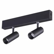 358102 OVER NT19 142 черный Двойной прожектор IP20 LED 4000K 20W 24V RATIO - 358102 OVER NT19 142 черный Двойной прожектор IP20 LED 4000K 20W 24V RATIO