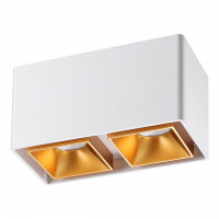 358490 OVER NT20 196 белый/золото Светильник накладной IP20 LED 4000K 20W 220V RECTE
