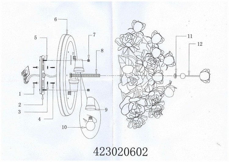 423020602 Розалия 2*60W E27 220V бра