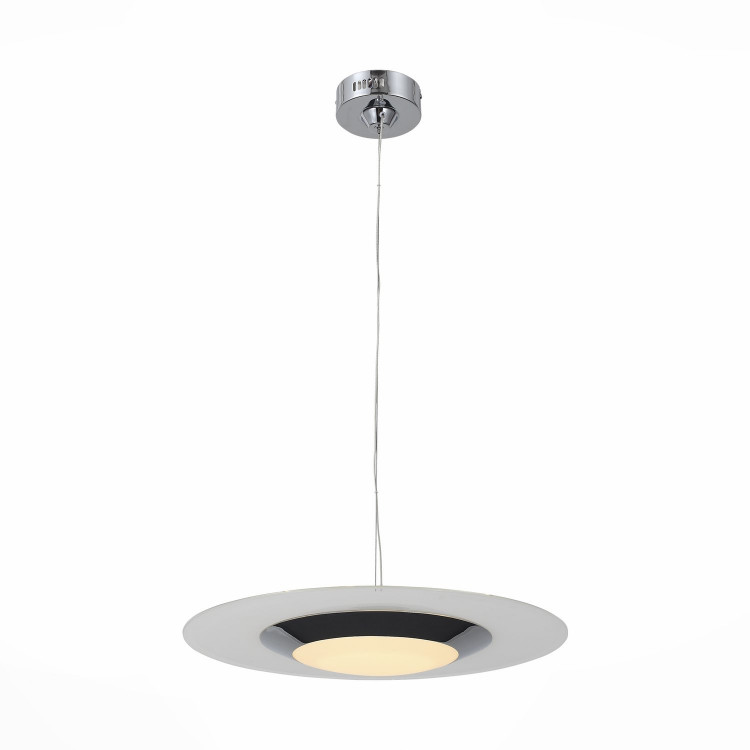 SL568.103.01 Светильник подвесной ST-Luce Хром/Белый, Прозрачный LED 1*30W 3000K