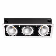 358039 SPOT NT19 белый/черный Встраиваемый карданный светильник IP20 LED 3000К 3*32 220V GESSO - 358039 SPOT NT19 белый/черный Встраиваемый карданный светильник IP20 LED 3000К 3*32 220V GESSO