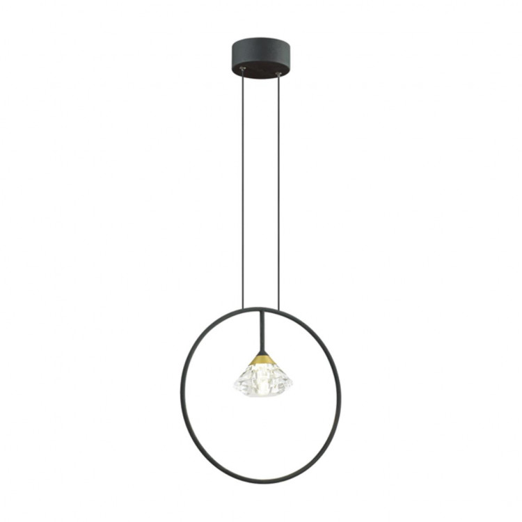 4100/1 CLASSIC  ODL19 65 черный/прозрачный Подвес G9 1*5W ARCO