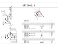475010318 Ивелина 18*60W E14 220 V люстра
