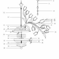 321010151 Иоланта 51*10W G4 220 V люстра - 321010151 Иоланта 51*10W G4 220 V люстра
