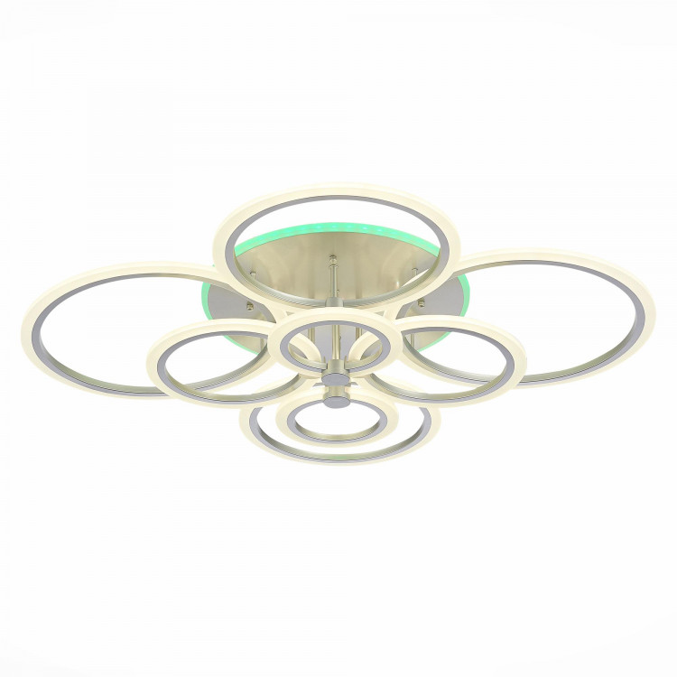 SLE500592-08RGB Светильник потолочный Серебристый/Белый LED 1*212W RGB 15W 3000-6000K