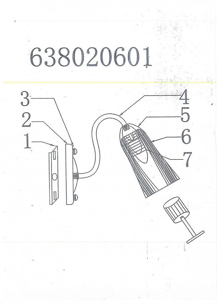638020601 Олимпия 1*60W E14 220 V бра