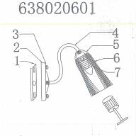 638020601 Олимпия 1*60W E14 220 V бра - 638020601 Олимпия 1*60W E14 220 V бра