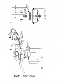 299020609 Валенсия 9*10W G4 12 V  бра