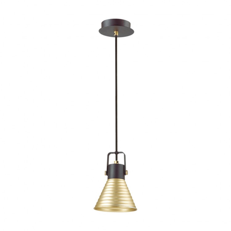 3787/1 MODERNI LN19 160 матовый черный, золотой Подвес E14 1*40W 220V OLLIE