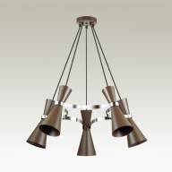 4417/5 MODERNI LN19 150 хром, коричневый Люстра E27 5*60W 220V QUINN - 4417/5 MODERNI LN19 150 хром, коричневый Люстра E27 5*60W 220V QUINN