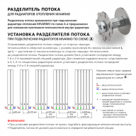 Разделитель потока радиатора - Инструкция по установке разделителя потока