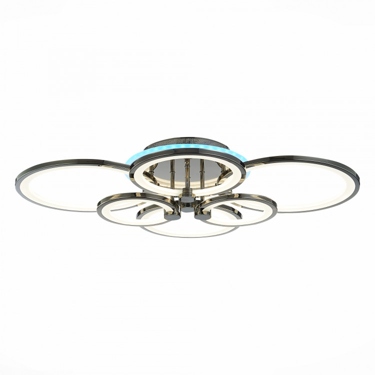 SLE200382-06RGB Светильник потолочный Темный хром/Белый LED 1*168W RGB 8W 3000-6000K