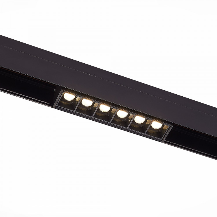 ST361.446.06 Магнитный трековый светильник Черный LED 1*6W 4000K 532Lm Ra>80 36° IP20 L115xW22xH44 48V