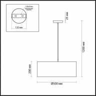 3745/3 MODERNI LN19 115 никель Подвес E27 220V NIKKI - 3745/3 MODERNI LN19 115 никель Подвес E27 220V NIKKI