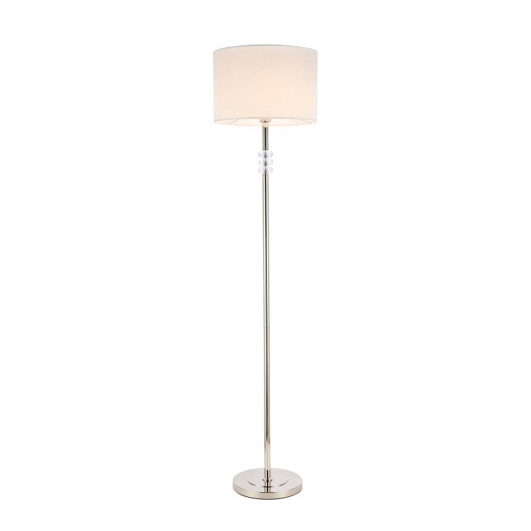 SL1751.105.01 Торшер ST-Luce Никель/Белый E27 1*60W (из 2-х коробок)