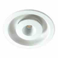 357350 SPOT NT17 210 белый Встраиваемый светильник IP20 LED 3000K 3W+3W 85-265V GESSO - 357350 SPOT NT17 210 белый Встраиваемый светильник IP20 LED 3000K 3W+3W 85-265V GESSO
