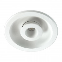 357351 SPOT NT17 210 белый Встраиваемый светильник IP20 LED 3000K 5W+5W 85-265V GESSO