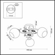 3000/3C COMFI LN16 068 белый с золотой патиной Люстра потолочная E14 3*40W 220V IVETTA - 3000/3C COMFI LN16 068 белый с золотой патиной Люстра потолочная E14 3*40W 220V IVETTA