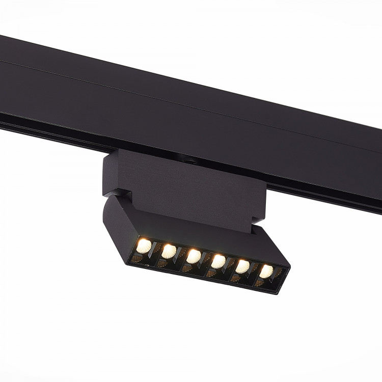 ST362.446.06 Магнитный трековый светильник Черный LED 1*6W 4000K 532Lm Ra>80 36° IP20 L120xW22xH134 48V