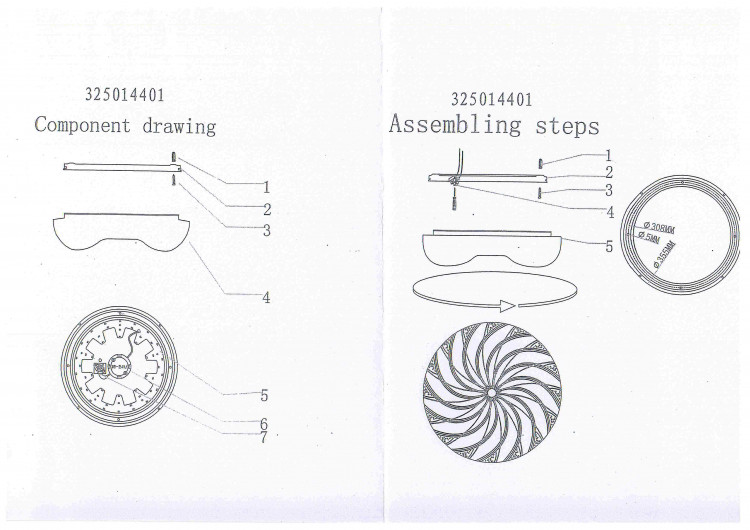 325014401 Омега 22W LED 220 V люстра