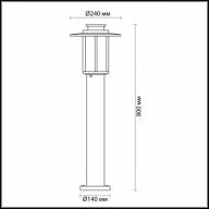 4047/1F NATURE ODL18 583 белый/коричневый Уличный светильник, 80см IP54 E27 18W 220V MITO - 4047/1F NATURE ODL18 583 белый/коричневый Уличный светильник, 80см IP54 E27 18W 220V MITO
