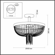 4560/3C LOFTI LN21 162 черный, латунь Люстра потолочная E14 3*40W 220V ELVIS - 4560/3C LOFTI LN21 162 черный, латунь Люстра потолочная E14 3*40W 220V ELVIS