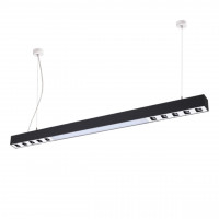 358051 OVER NT19 168 черный Накладной/подвесной светильник IP20 LED 4000К 15W + 2*5W 220V ITER