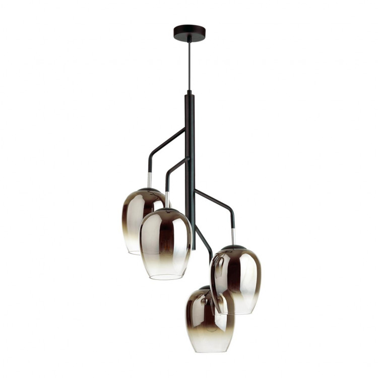 4759/4 MODERN ODL21 347 дымчатый/черный Люстра E27 4*60W PALTA